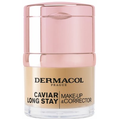 Dermacol Dlhotrvajúci make-up s výťažkami z kaviáru a zdokonaľovací korektor (Caviar Long Stay Make-Up & Corrector) 30 ml 3 Nude