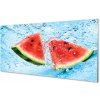 Sklenený obklad do kuchyne melón voda 100x50 cm
