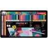 STABILO ARTY Pen 68 brush Pen 68 & point 88 30 ks sada v plechu