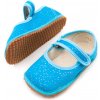 Beda DETSKÉ BAREFOOT PAPUČE BEDA ŠIRŠIE (W) BALERÍNKY - TURQUOISE SHINE Veľkosť: 35, Vnútorná dĺžka cm: 22.8, Vnútorná šírka cm: 8.5