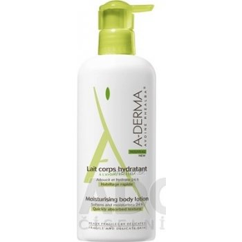 A-Derma Original Care hydratačné telové mlieko Softens and Moisturises 24h, with Pump 400 ml