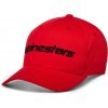 ALPINESTARS šiltovka LINEAR Flexfit red / black - L/XL