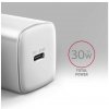 AXAGON ACU-PD30W, Sil nabíjačka do siete 30W, 1x port USB-C, PD3.0/PPS/QC4+/SFC/AFC/Apple, biela (ACU-PD30W)