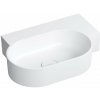 Omnires Ovo M+ umývadlo 55x38 cm oválny pultové umývadlo biela OVO555UWPBM