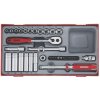 Teng Tools Gola sada 1/4”, račňa s príslušenstvom, hlavice 4 - 13mm, 35 dielov 03490109