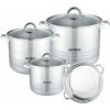 7dílná sada nerezových hrnců BestBerg BBSC-3S / stříbrná