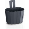 Kvetináč závesný BOARDEE WALL 19,4 cm - farba: antracit
