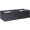 Elita Soho Slim skrinka 120x45.3x31.8 cm závesná kúpeľňová skrinka pod umývadlo čierna RE081204047160