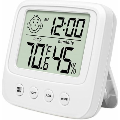 HomePRO 4961 Digitálny vlhkomer 10–90% s teplomerom -50-70°C, biela