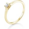 Sofia Diamonds prsteň zo žltého zlata s diamantom BE41 05719 Y