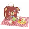 Drevená sada na výlet Little Bear's Picnic Tender Leaf Toys s taškou a potravinami