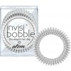 Tenká špirálová gumička do vlasov Invisibobble Slim Chrome Sweet Chrome - strieborná, 3 ks (IB-SL-PC10003-2)