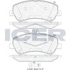 Sada brzdových platničiek kotúčovej brzdy ICER BRAKES 181917