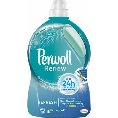 Perwoll Renew Refresh & Sport prací gel na sportovní a syntetické oblečení  48 PD 2,88 l od 7,27 € - Heureka.sk