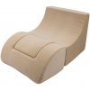 Detské rozkladacie kreslo-leňoška cappuccino