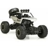 KIK RC Rock Crawler 4WD kovové 4x4 diaľkovo ovládané terénne auto strieborné 1:12