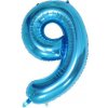 Fóliový balón číslo deväť modrý 102cm - Cakesicq - Cakesicq