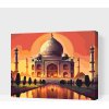 Vymalujsisam.sk Maľovanie podľa čísiel - Rozprávkový Taj Mahal Veľkosť: 40x50cm, Rám: Na plastovej doske