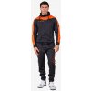 TUTA ROMA CON CAPPUCCIO POLARFLEECE NERO/ARANCIO Tg. 3XS