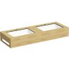 Kompaktná doska pod umývadlo s umývadlom Intedoor TRENTA Compact dub x 130 cm až 160 cm x 50 cm S výrezom