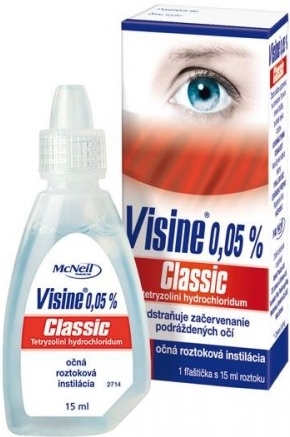 Johnson & Johnson Visine Classic 0,05% očné kvapky 15 ml od 4,4 € -  Heureka.sk