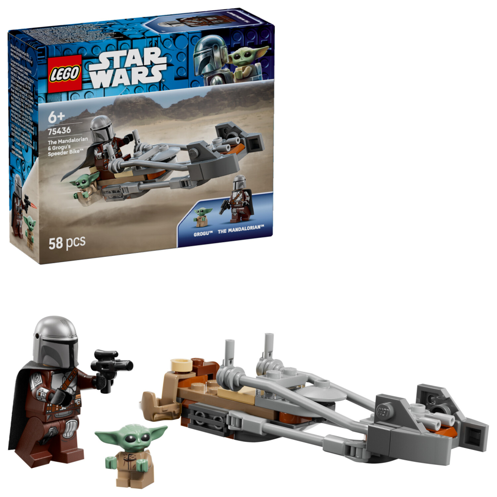 LEGO® Star Wars™ 75436 Mandalorian, Grogu a spídrová motorka