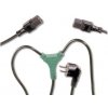 PremiumCord Kabel síťový 230V, Y-kabel přívodní M-2x F kpspy