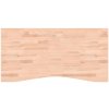 vidaXL Stolová doska 110x(50-55)x2,5 cm z masívneho bukového dreva