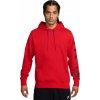 Pánska mikina Nike, CLUB FLEECE HOODIE CYCLE červená,čierna, XXL
