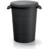 Prosperplast Plastová nádoba s úchytmi SMOOTH antracit 80l