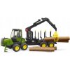 Bruder 02133 Forwarder John Deere 1210E s uchopovačom a 4 kmeňmi