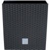 Prosperplast Rato Low Kvetináč 26,2 x 26,2 x 26,6 cm, antracit