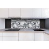 DIMEX | Dibond doska za kuchynskú linku | DBW-18060-183 Čiernobiele ryby | 180 x 60 cm + Dibond obkladová doska Dimex do kuchyne Čiernobiele ryby v rozmere 180 x 60 cm
