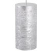 Provence Rustikálna sviečka 12cm strieborná