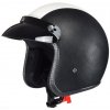 Otvorená prilba s šiltom bobber chopper ČIERNA S