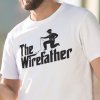 Tričko s potlačou THE WIREFATHER Pánsky Biela XS