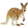 Schleich 14756 divoké zvieratko kengura červená s mládaťom