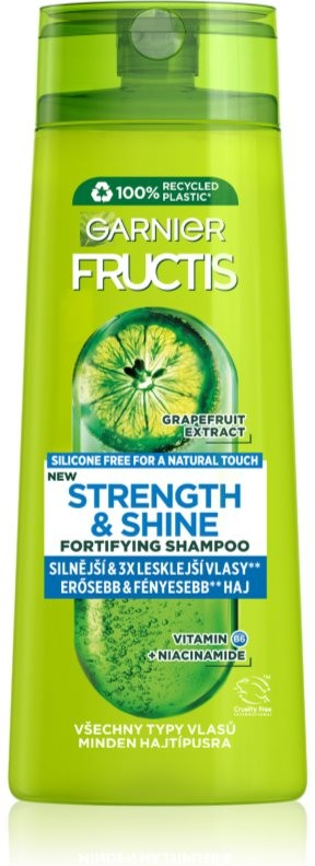 Garnier Fructis Strength & Shine šampón pre posilnenie a lesk vlasov 400 ml