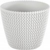 Kvetináč plast biely Prosperplast 16 cm x 18 x 15,5 cm