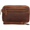Hide & Stitches Japura unisex taška na zápästie koňaková