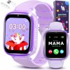 Smart hodinky pre deti JG Smart Detské smart hodinky A26 + Menu v PL fialovej farbe