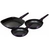 BERLINGERHAUS Pánev s titanovým povrchem sada 3 ks Purple Eclipse Collection gril BH-7104
