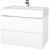Dreja Umývadlová skrinka VARIANTE SZZ2 80 pro umyvadlo Duravit Vero - N01 Biela lesk / M01 Biela mat