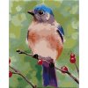 Zuty – Maľovanie Podľa Čísel – Modrý Vtáčik Na Vetvičke (Myroslava Voloschuk), 40 × 50 cm, Plátno 8596530222767