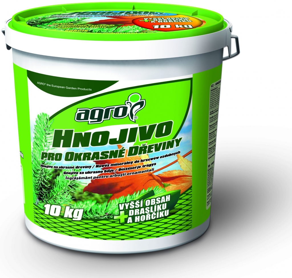 Agro Hnojivo pro okrasné dřeviny plast. kb. 10 kg