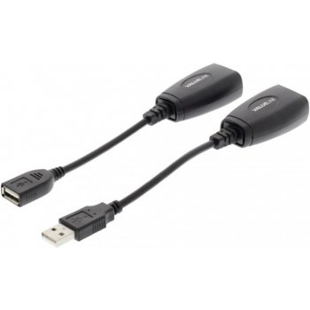 Valueline VLCRP6050 USB 2.0, A Male - A Female, 50m, černý