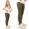 Detské legíny dlhé elastické LAEMI 595 Khaki 146