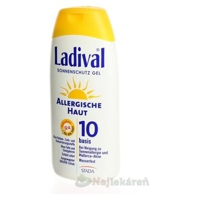 LADIVAL Allerg OF 10, 200 ml gél