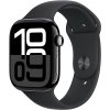 Apple Watch Series 10 46 mm klavírne čierny hliník s čierny športovým remienkom M/L MWWQ3QC/A