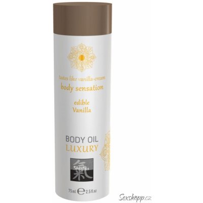 Shiatsu Luxury Body Oil Edible Vanilla 75ml